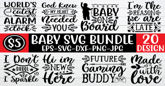 Baby SVG Bundle Vol 3: Essential Bundles for Makers