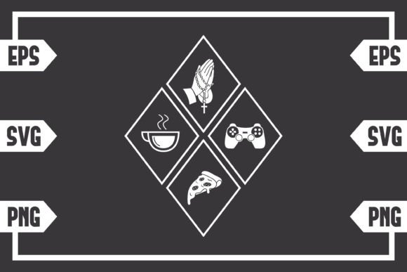 Coffee Jesus Pizza Gaming Graphics & Crafts