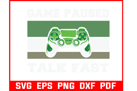 Game Paused SVG: Graphics for Crafts