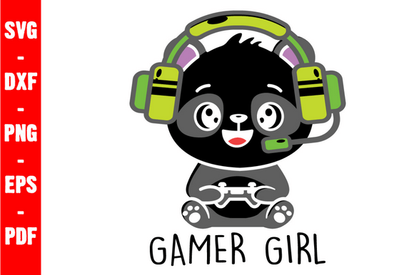 Gamer Girl Graphics for Modern Crafts