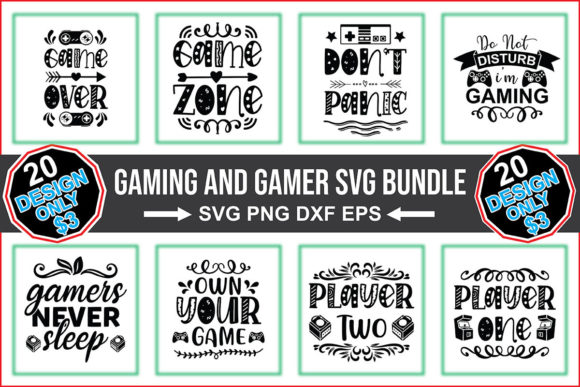Gaming and Gamer SVG Bundle: A Designer's Review