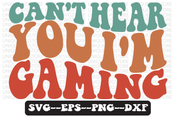 Gaming Retro Wavy Svg for Crafts and Graphics