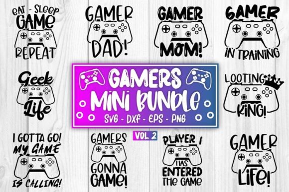 Gaming SVG Bundle: Graphics for Crafts