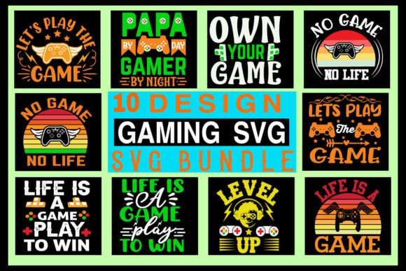Gaming SVG Bundle: Graphics for Crafts & Business