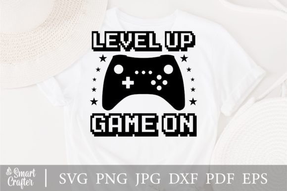 Level Up Gaming Birthday Svg Design for Crafts