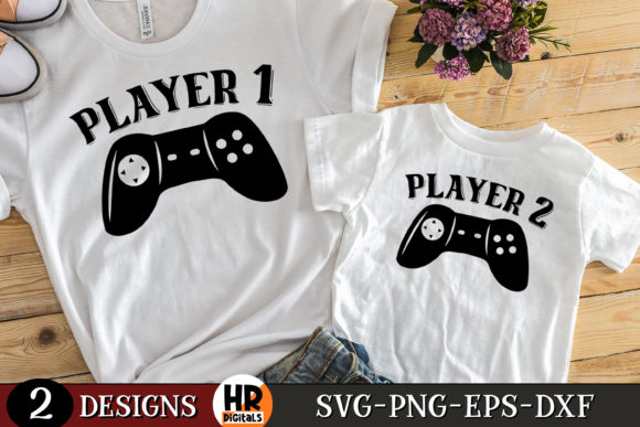 Player 1 Player 2 SVG: Fun Graphics for Crafts