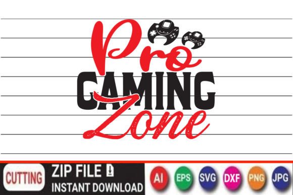 Pro Gaming Zone Graphics for Crafts