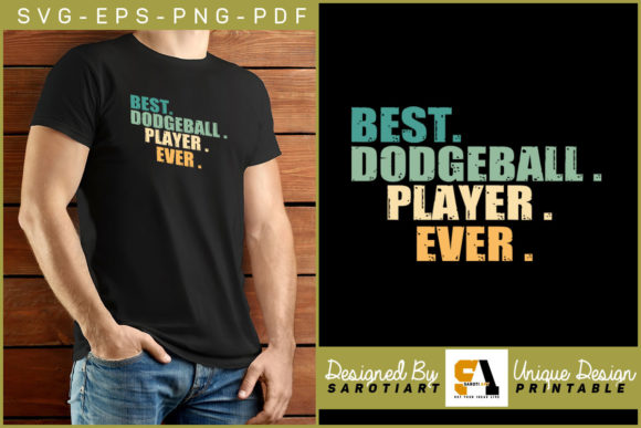 Retro Dodgeball Graphics for Crafts