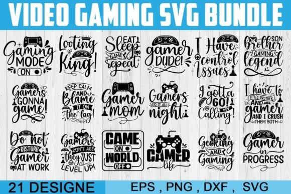 Video Gaming Svg Bundle: Graphics for Crafts